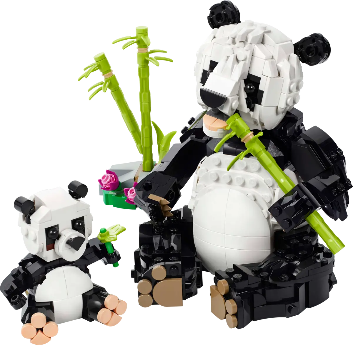 LEGO Creator Familia panda 3 en 1: Pandas, Orcas y Pingüinos