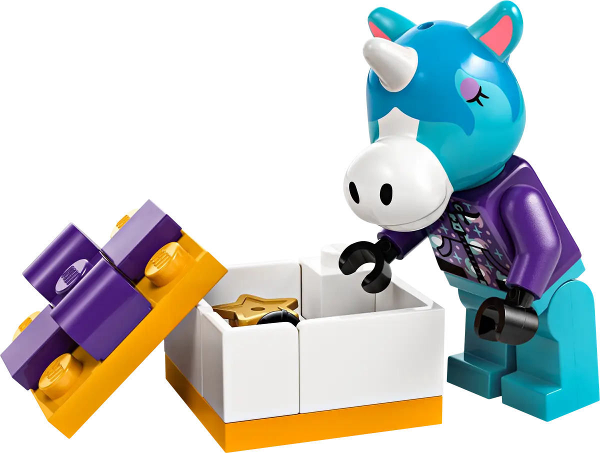 LEGO Animal Crossing: Fiesta de cumpleaños de Azulino