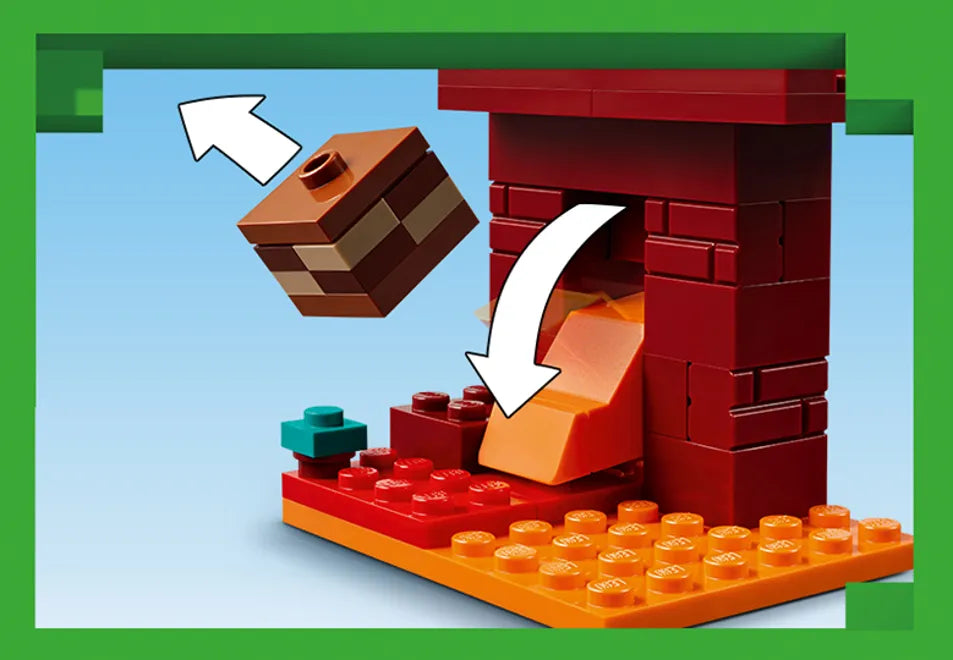 LEGO Minecraft: The Nether Lava Battle