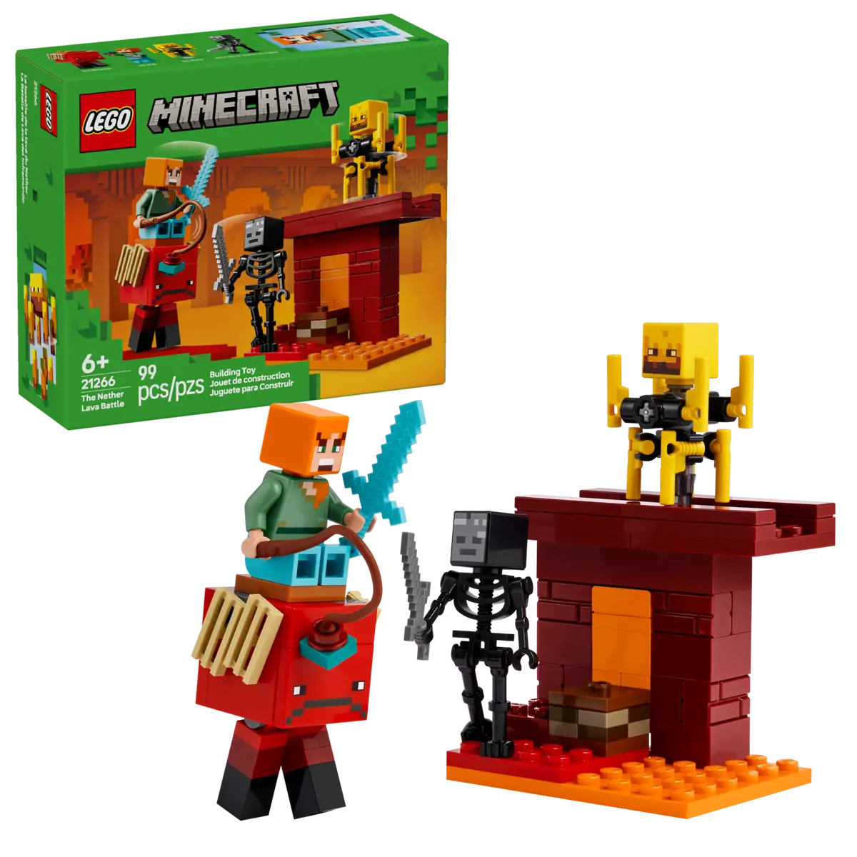 LEGO Minecraft: The Nether Lava Battle