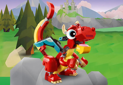 LEGO Dragón Rojo 3 en 1