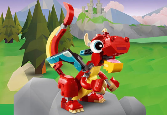 LEGO Dragón Rojo 3 en 1