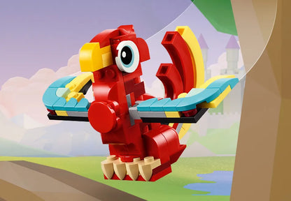 LEGO Dragón Rojo 3 en 1