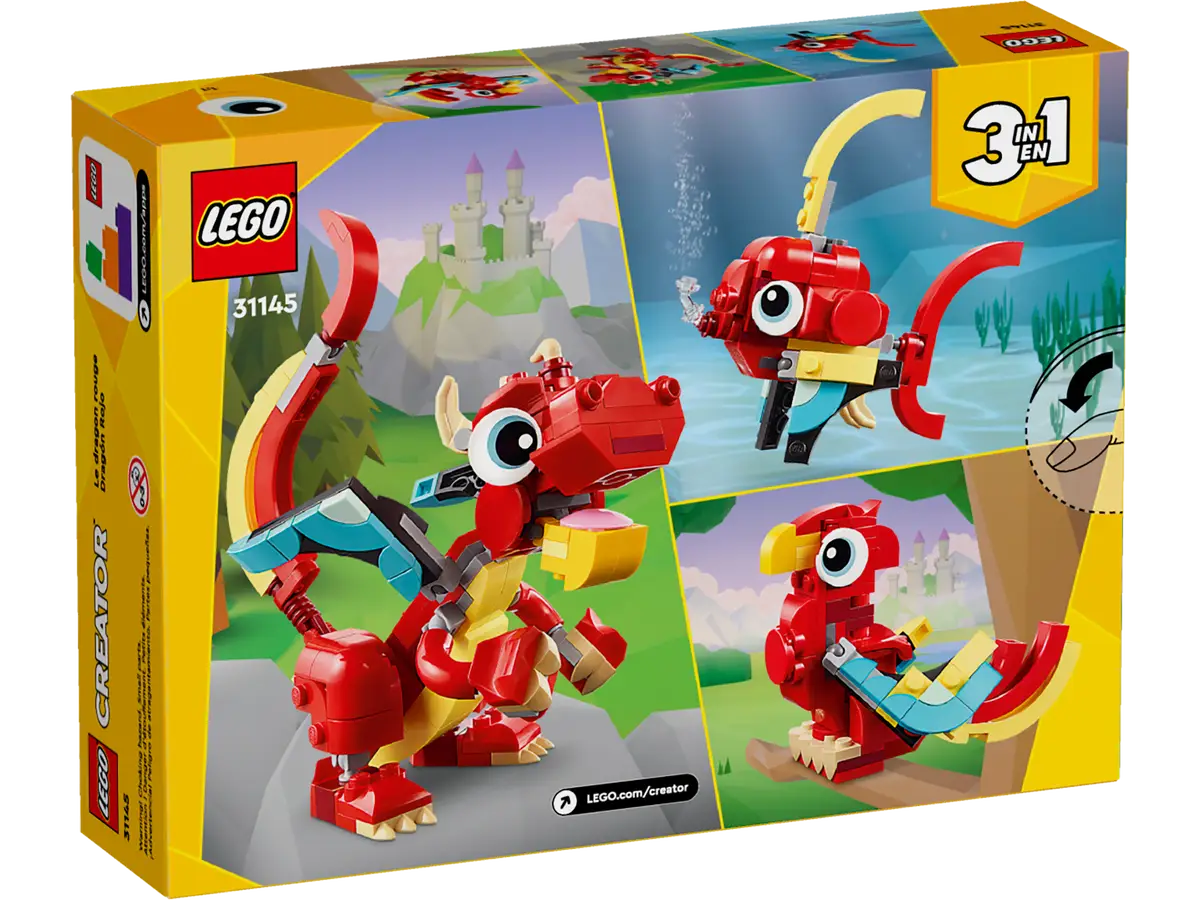 LEGO Dragón Rojo 3 en 1