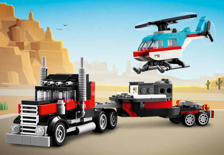 LEGO Camión y helicóptero 3 en 1