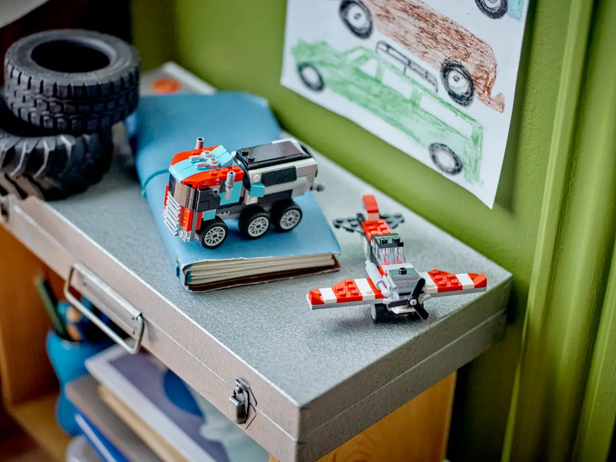 LEGO Camión y helicóptero 3 en 1
