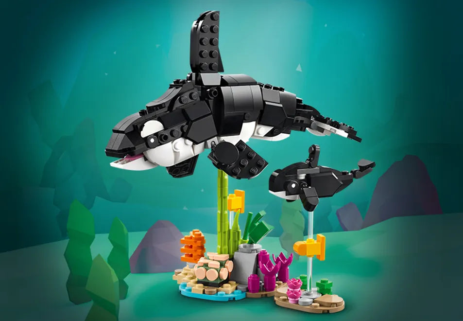 LEGO Creator Familia panda 3 en 1: Pandas, Orcas y Pingüinos