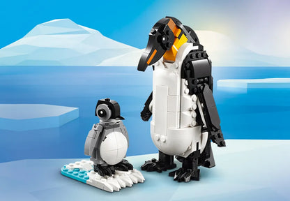 LEGO Creator Familia panda 3 en 1: Pandas, Orcas y Pingüinos