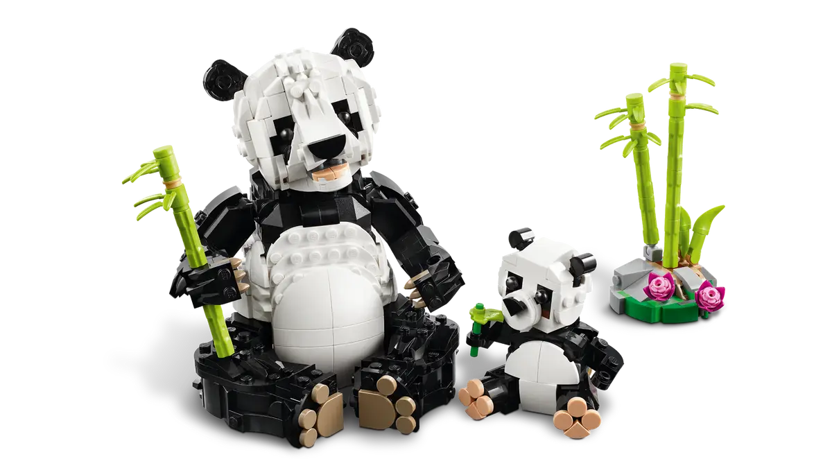LEGO Creator Familia panda 3 en 1: Pandas, Orcas y Pingüinos