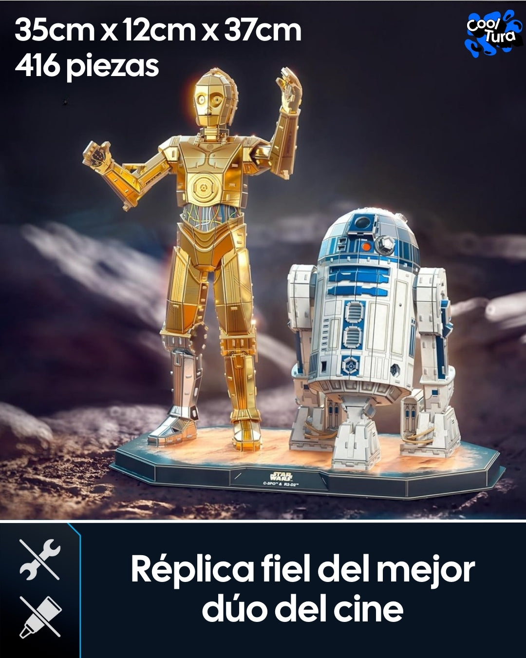 4D Build Star Wars: C-3PO y R2-D2