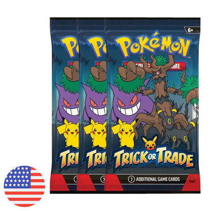 Pokemon TCG: Trick or Trade 2024 - Sobre de 3 cartas