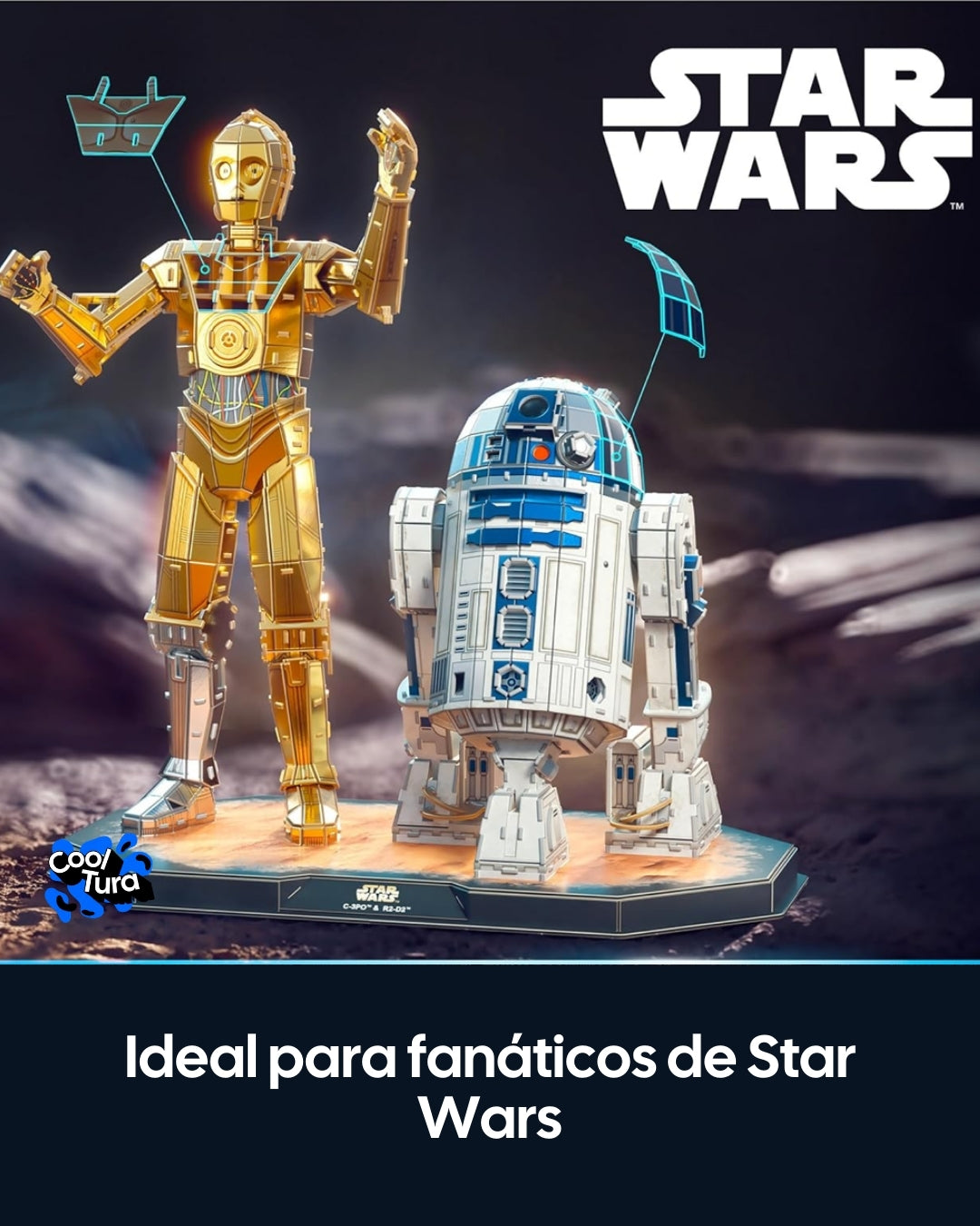 4D Build Star Wars: C-3PO y R2-D2