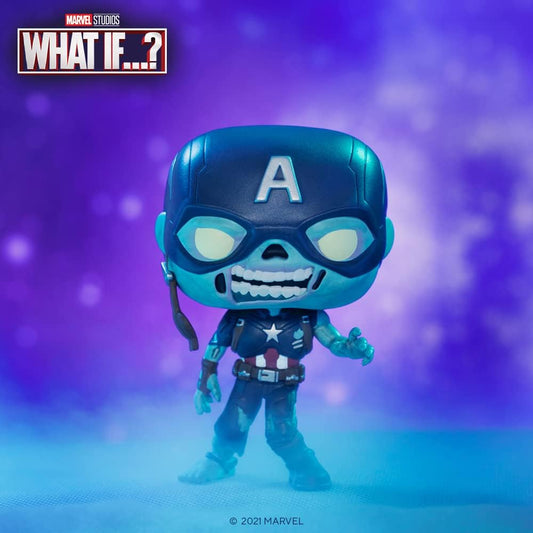 Funko Pop! Marvel: Zombie Capitán América - Bobblehead