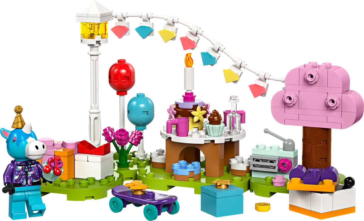 LEGO Animal Crossing: Fiesta de cumpleaños de Azulino