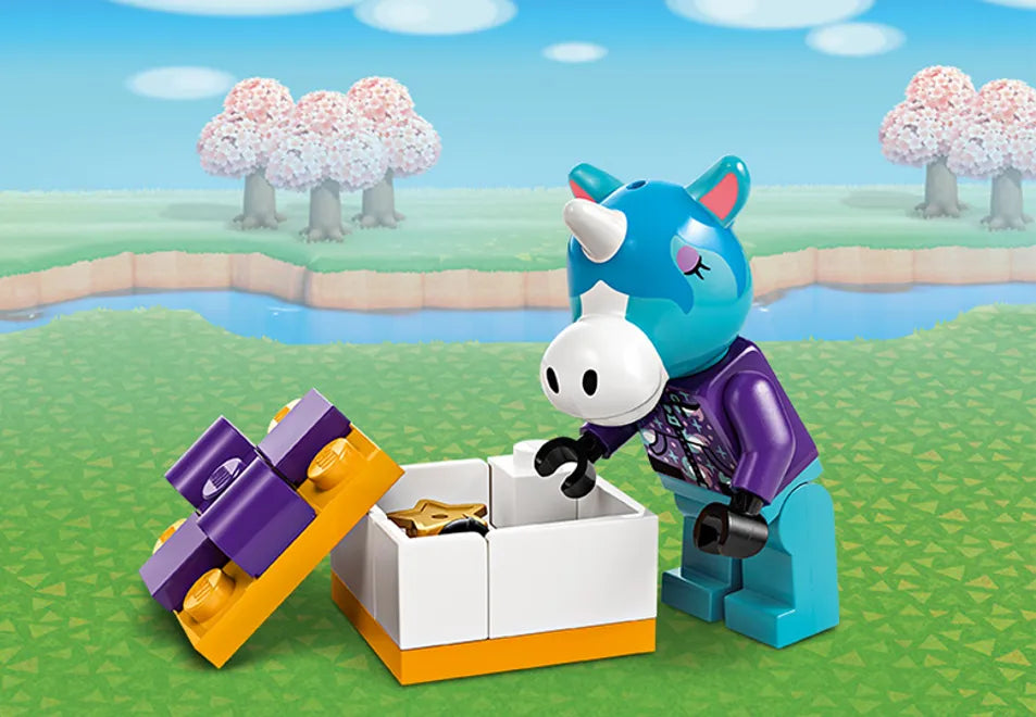 LEGO Animal Crossing: Fiesta de cumpleaños de Azulino