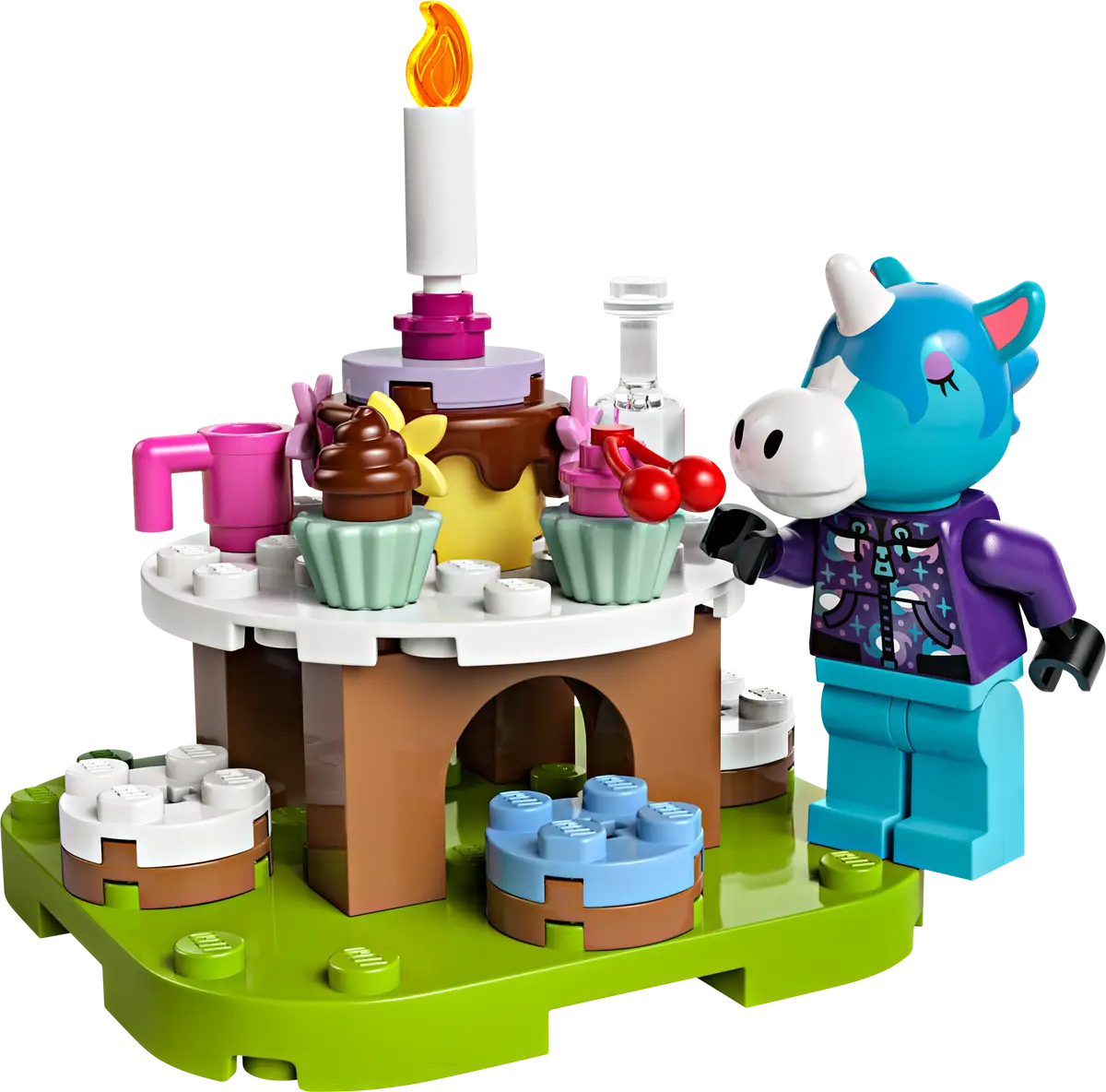 LEGO Animal Crossing: Fiesta de cumpleaños de Azulino