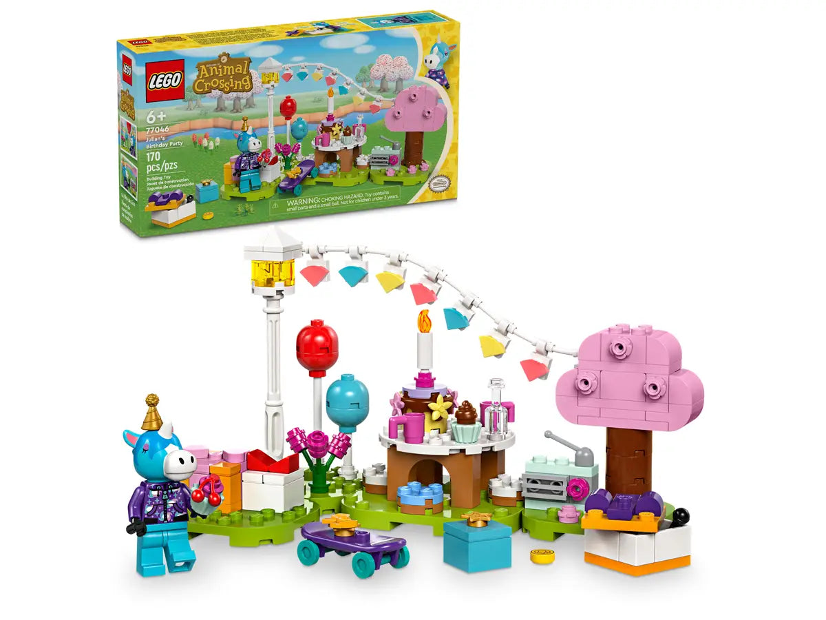 LEGO Animal Crossing: Fiesta de cumpleaños de Azulino