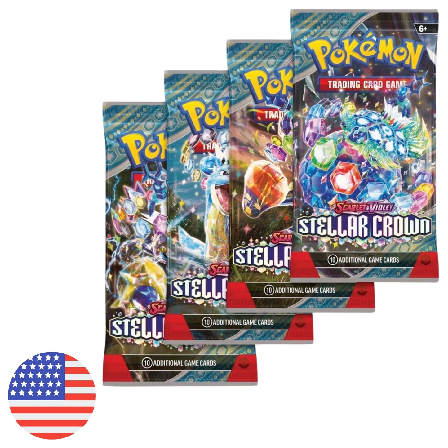 Pokemon TCG Scarlet & Violet: Stellar Crown - Sobre de 10 cartas