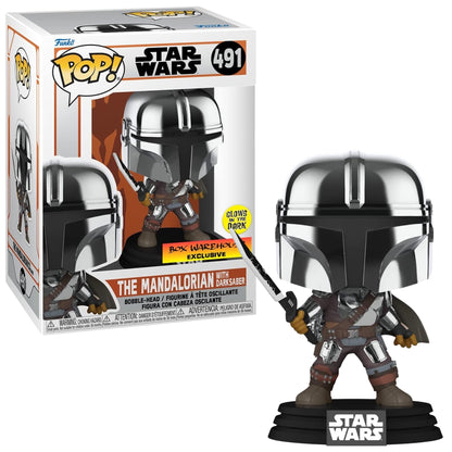 Funko Pop! Star Wars: The Mandalorian - Bobblehead - Edición Limitada (Brilla En La Oscuridad)